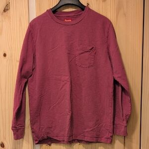 Supreme Long Sleeve Tshirt Mens XL In Dark Magenta FW17